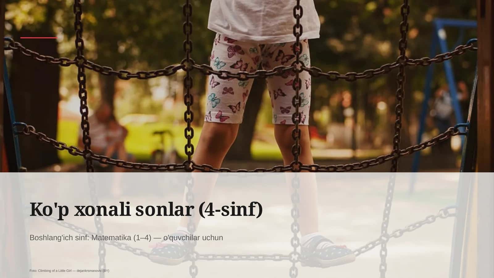 Ko'p xonali sonlar (4-sinf) 1