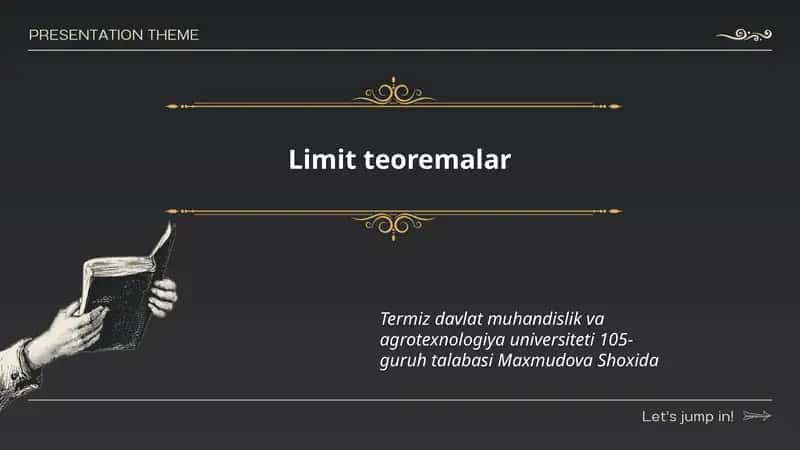 Limit teoremalar 1