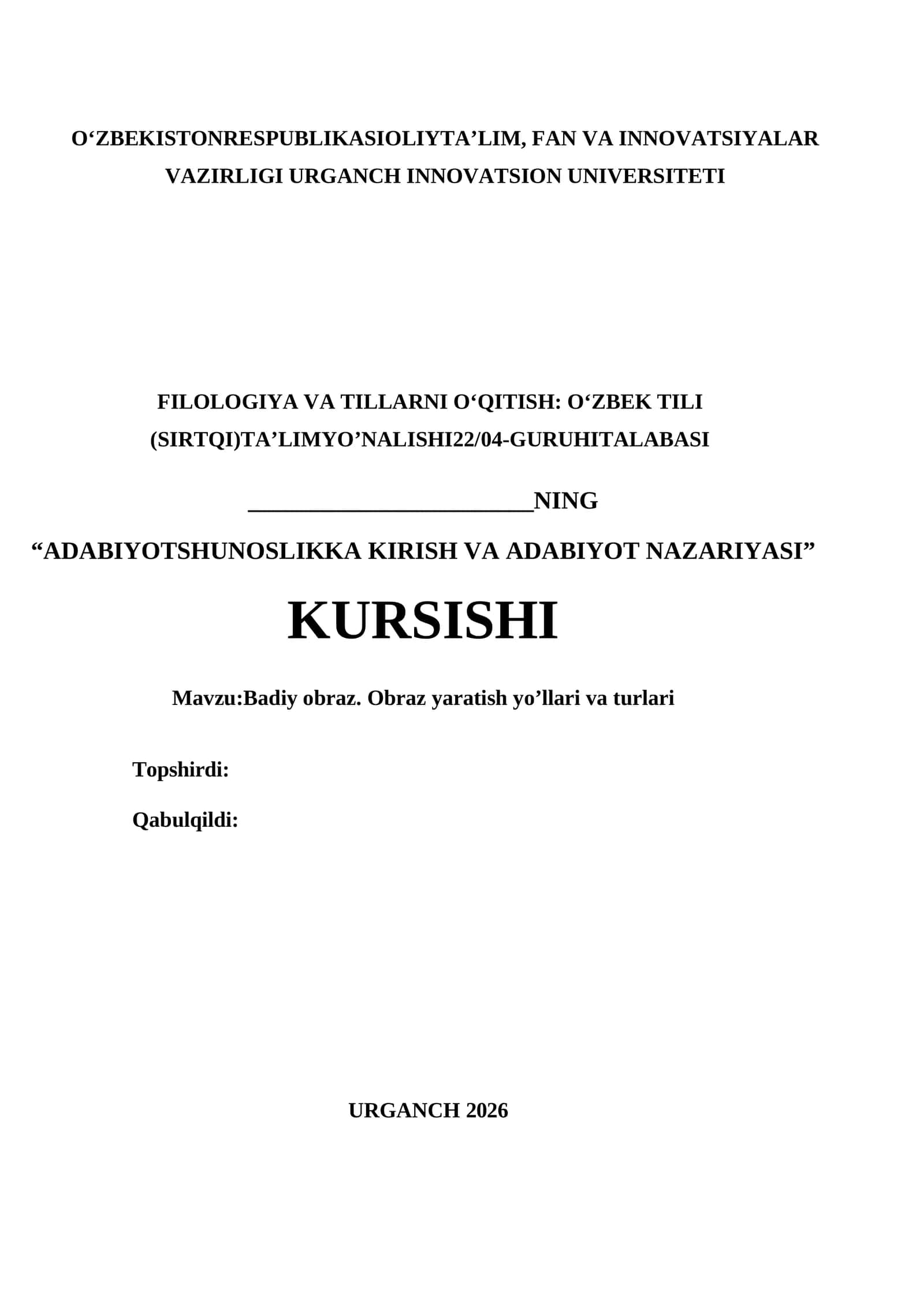 Obraz yaratish yo’llari va turlari 1