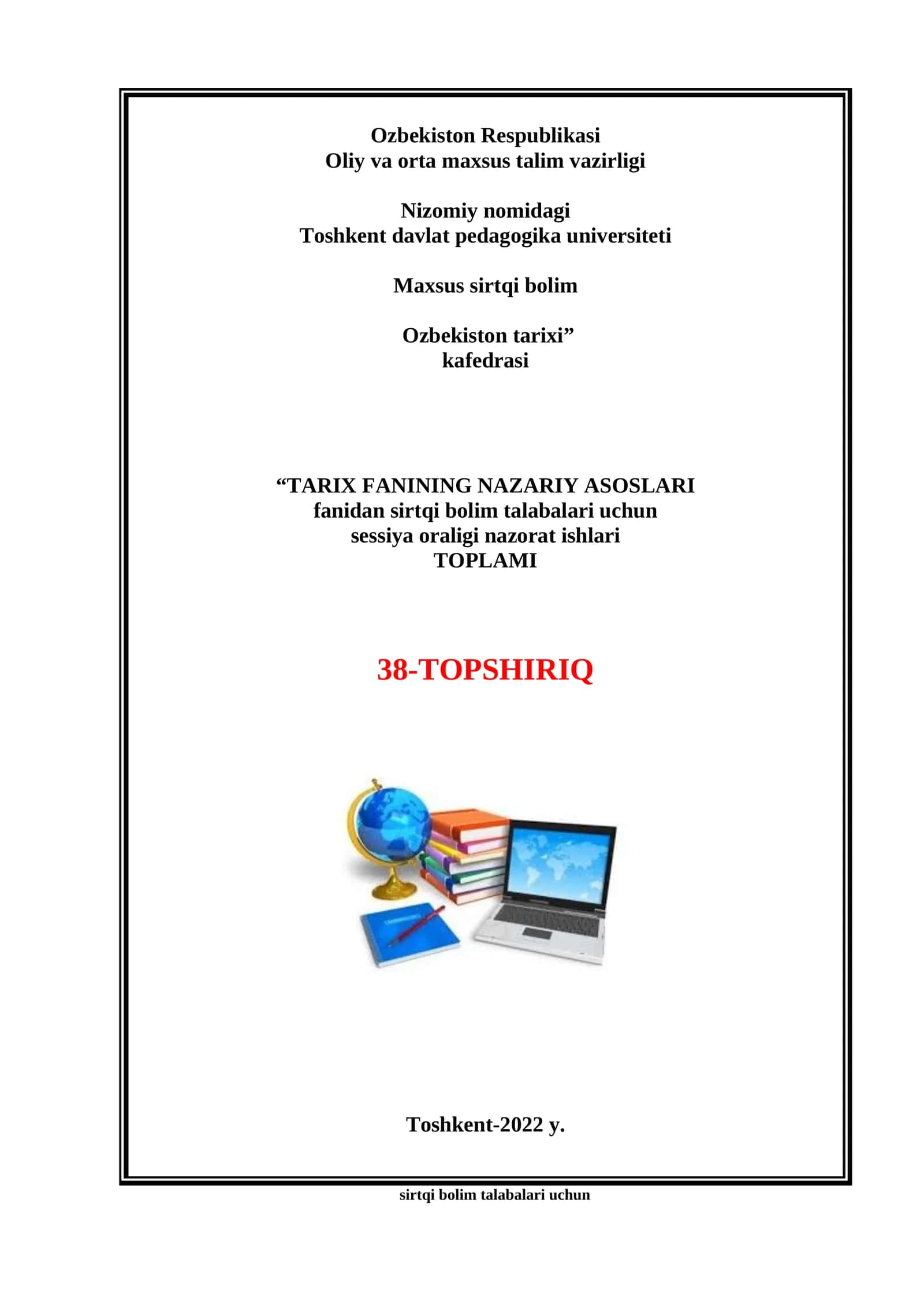 TARIX FANINING NAZARIY ASOSLARI 1
