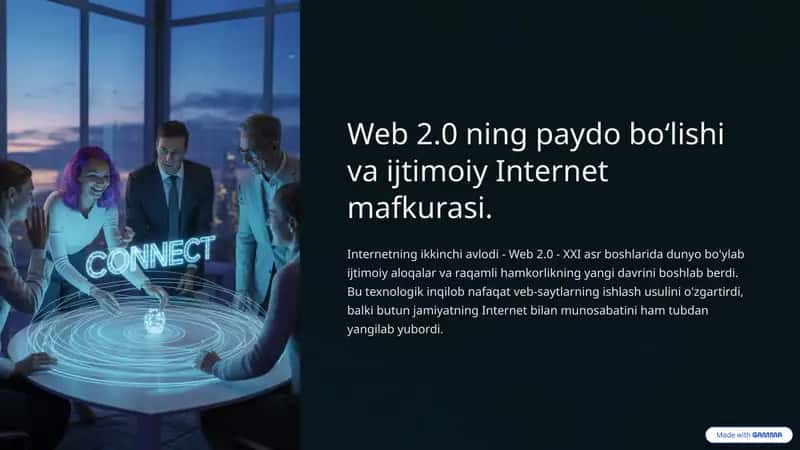 Web 2.0 ning paydo bo‘lishi va ijtimoiy Internet mafkurasi 1