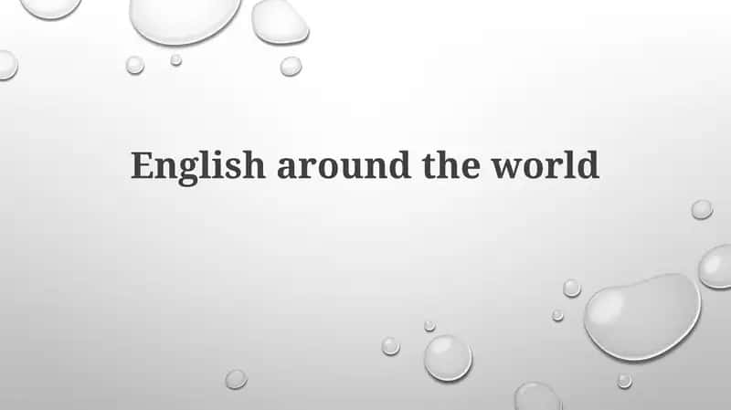 English around the world 1