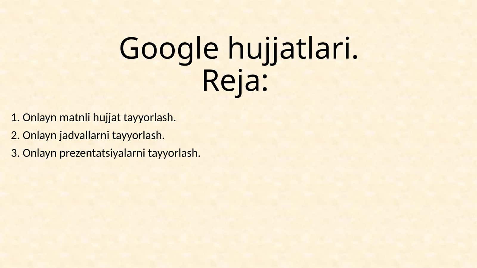 Google hujjatlari 1