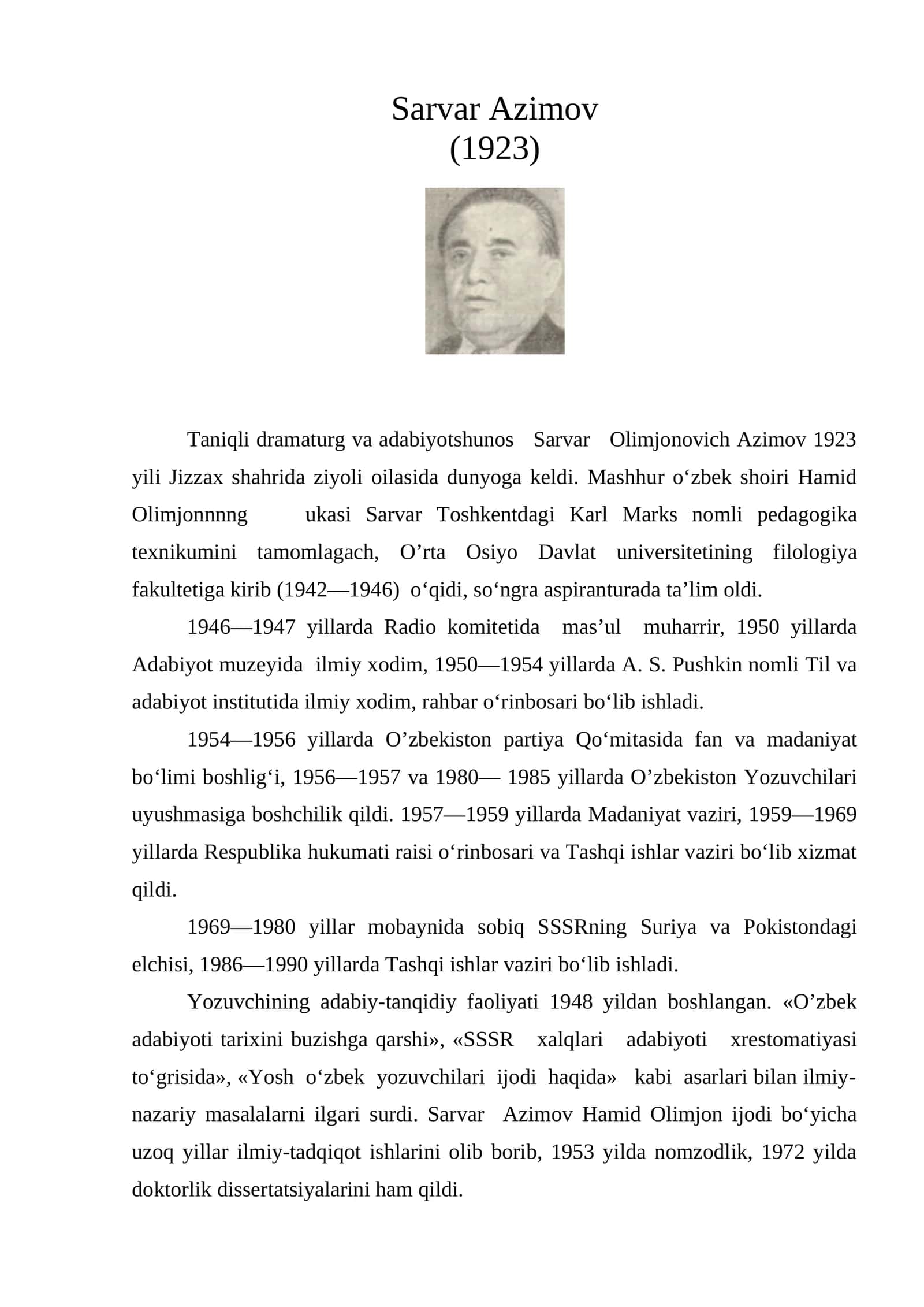 Sarvar Azimov 1