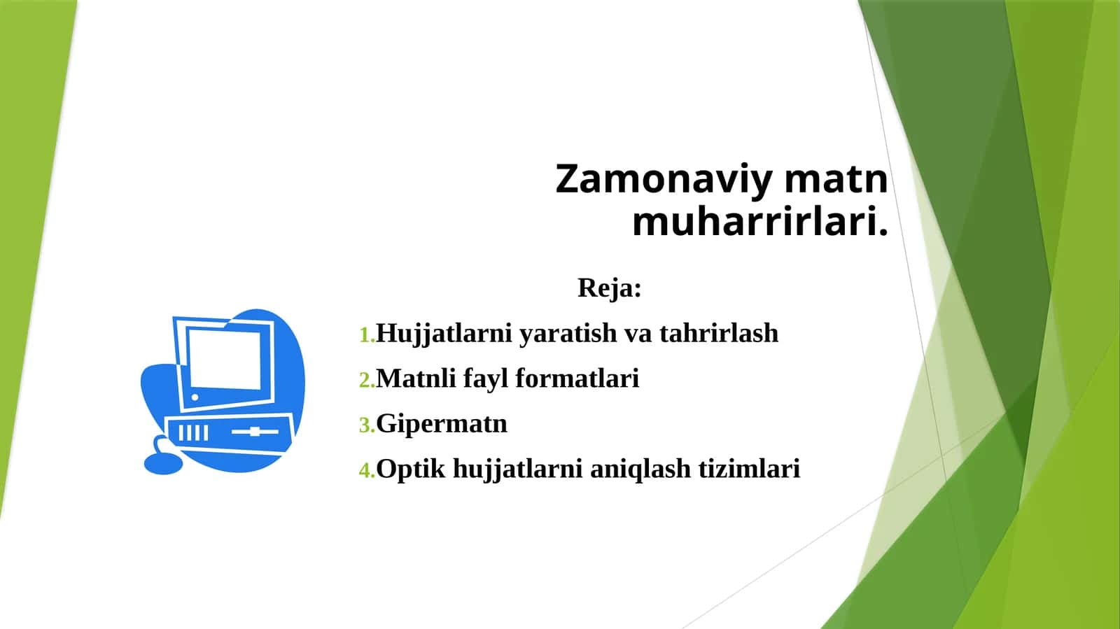 Zamonaviy matn muharrirlari 1