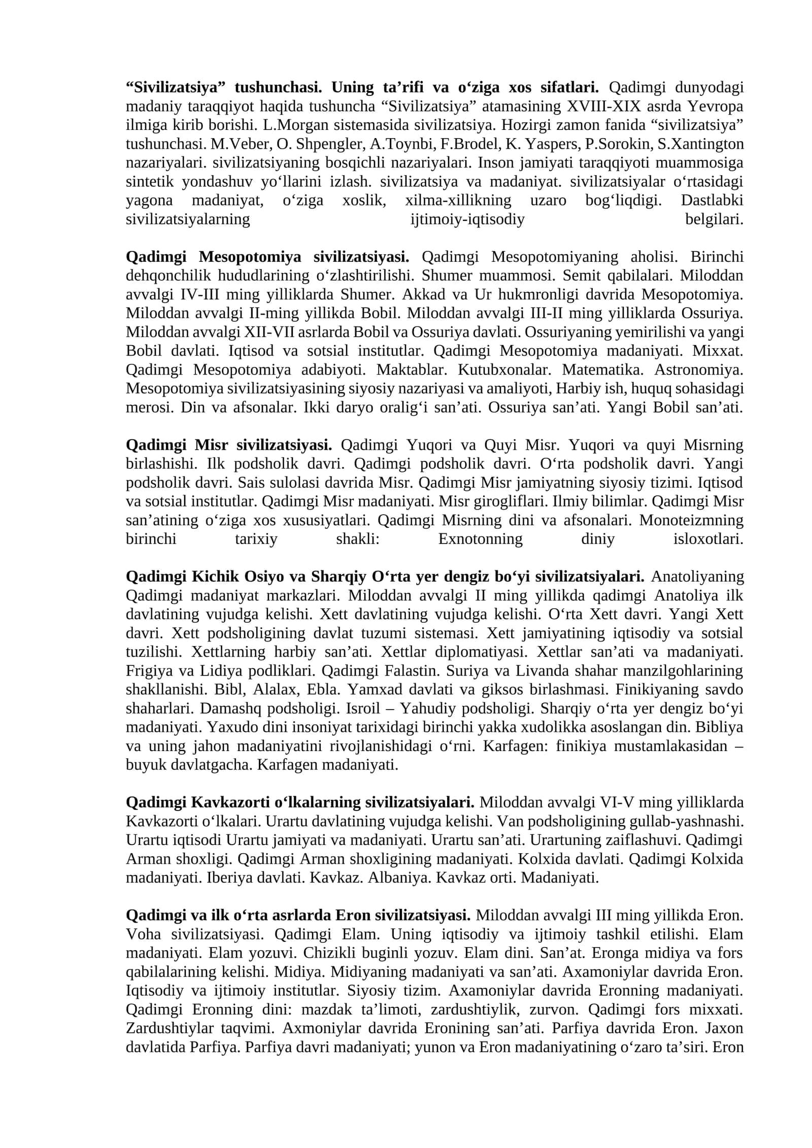 Qadimgi Mesopotomiya sivilizatsiyasi 1