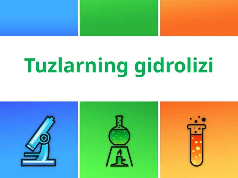 Tuzlarning gidrolizi. 1