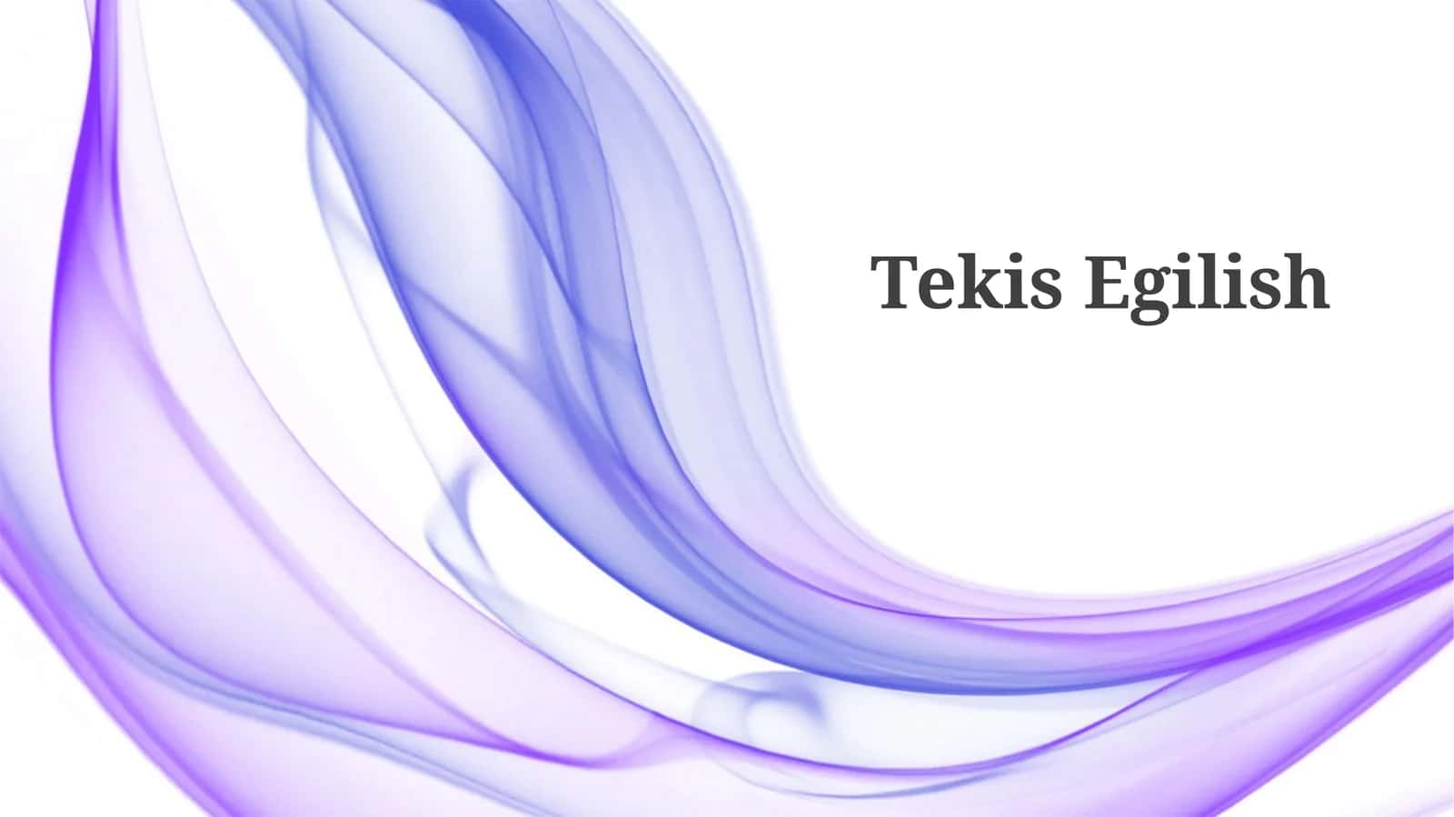 Tekis Egilish 1