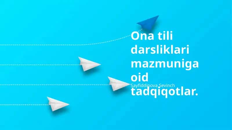 Oʻzbek tili darsliklarining mazmun tahlili 1