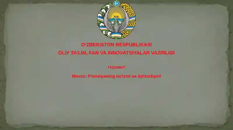 Fransiyaning turizmi va iqtisodiyoti