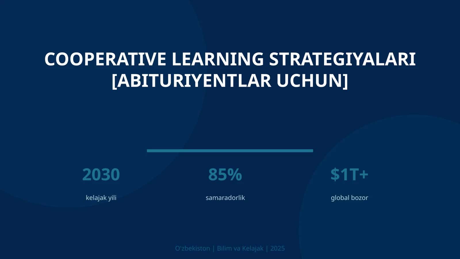 Cooperative Learning Strategiyalari [ABITURIYENTLAR UCHUN] 1