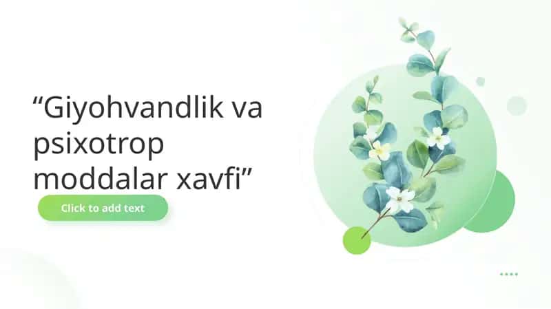 Giyohvandlik va psixotrop moddalar xavfi 1