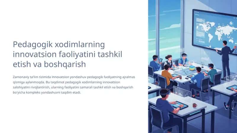 Pedagogik xodimlarning innovatsion faoliyatini tashkil etish va boshqarish 1