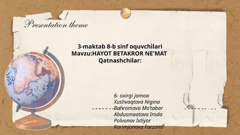 HAYOT BETAKROR NE'MAT 1