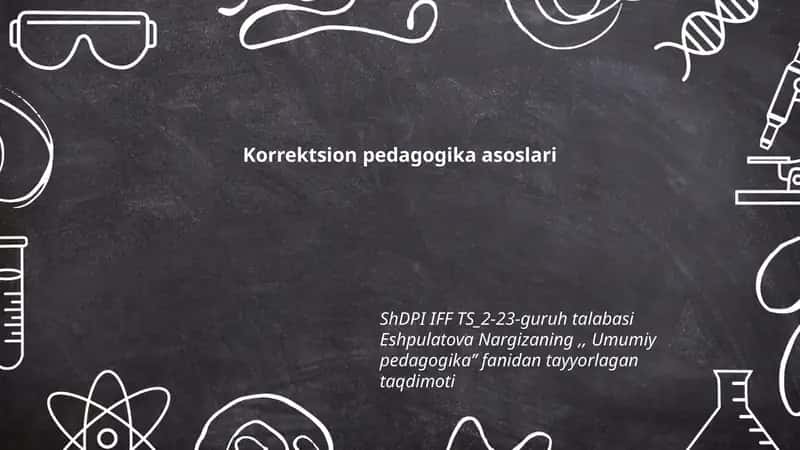 Korrektsion pedagogika asoslari 1