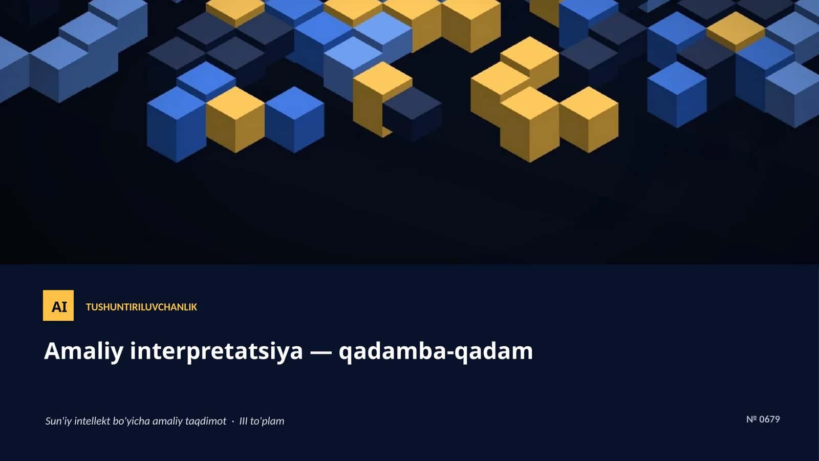 Tushuntiriluvchanlik 1