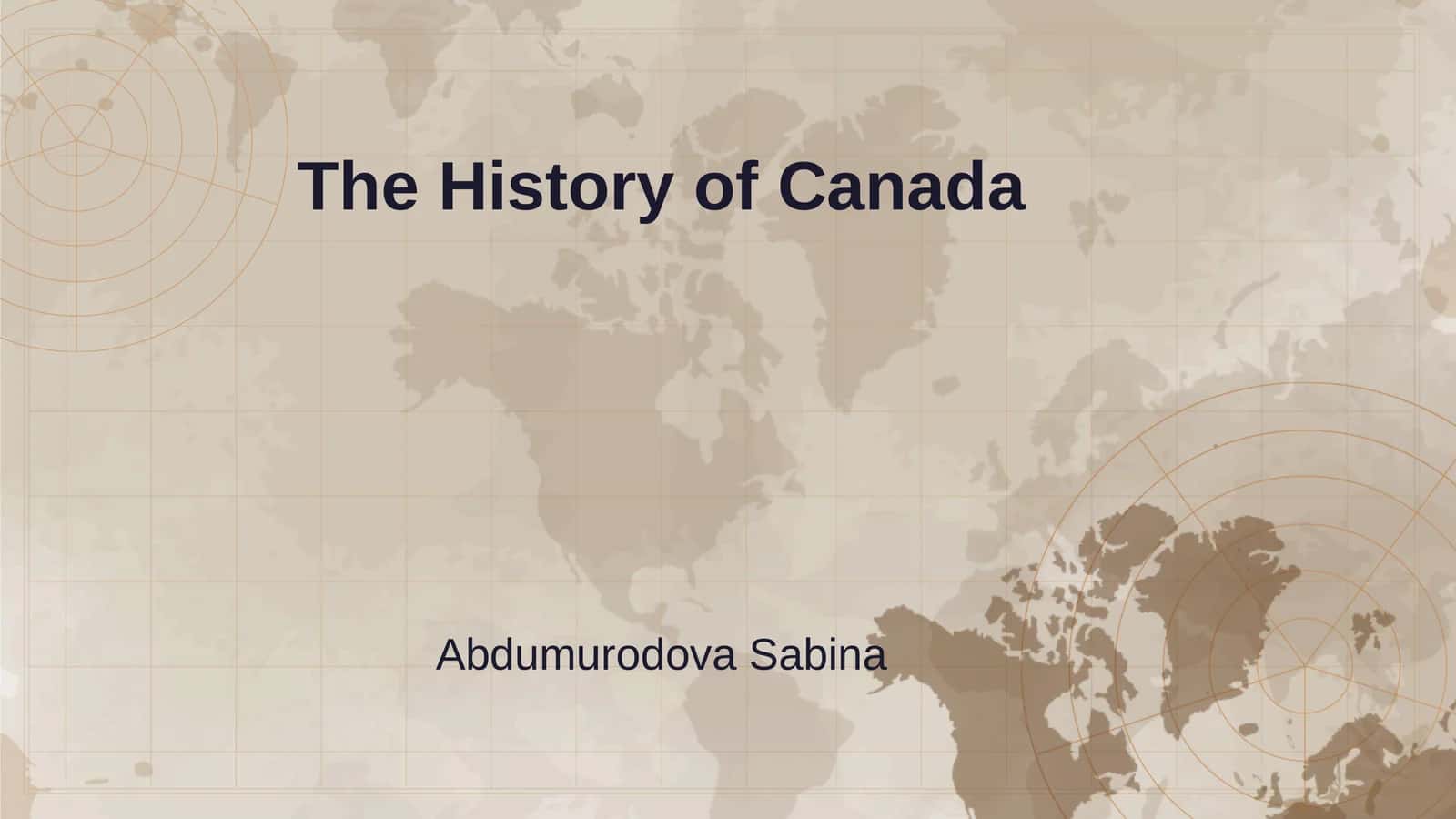The History of Canada 1