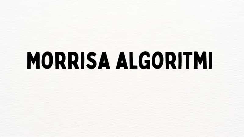 Morris algoritmi 1