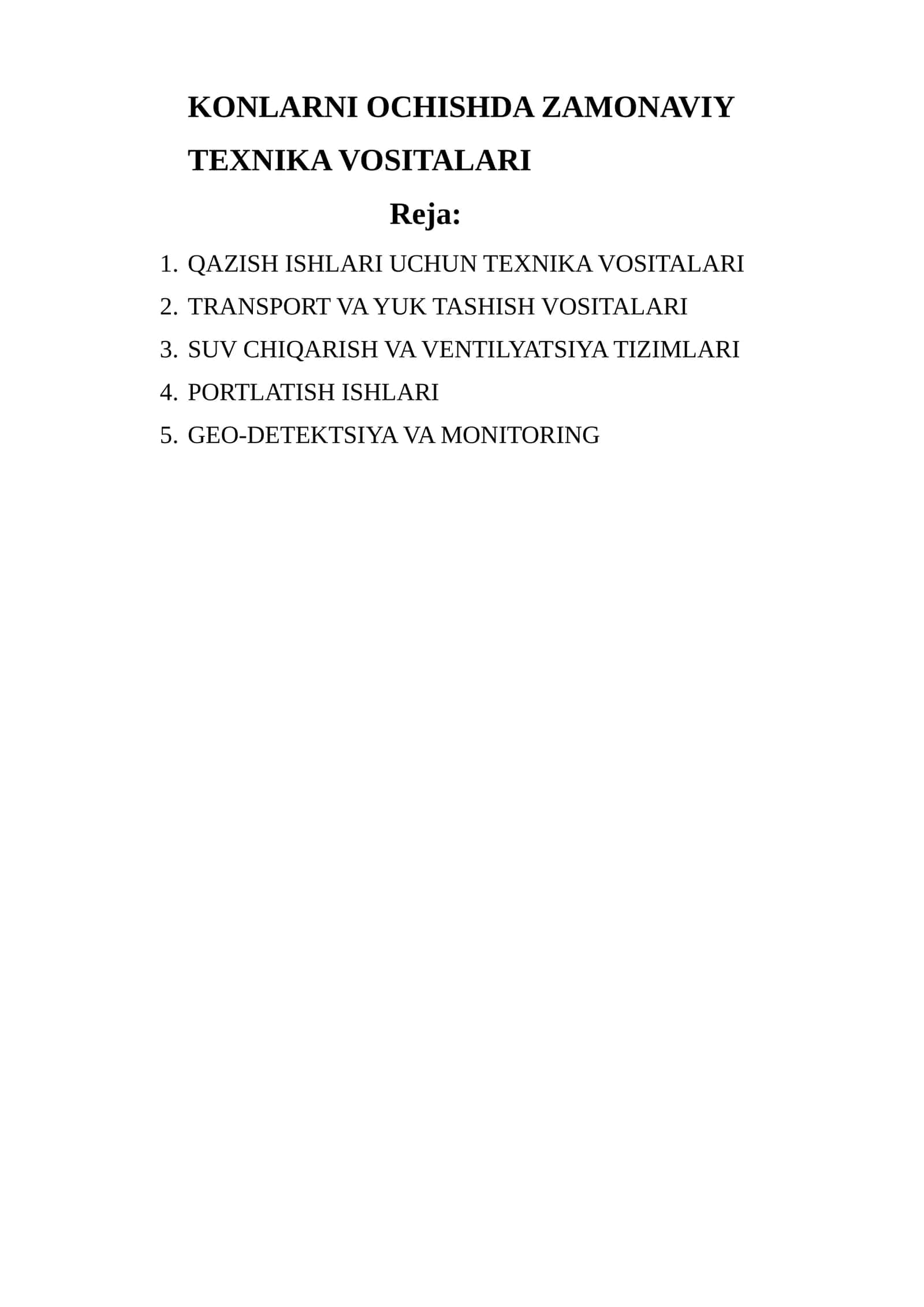 ZAMONAVIY TEXNIKA VOSITALARI 1