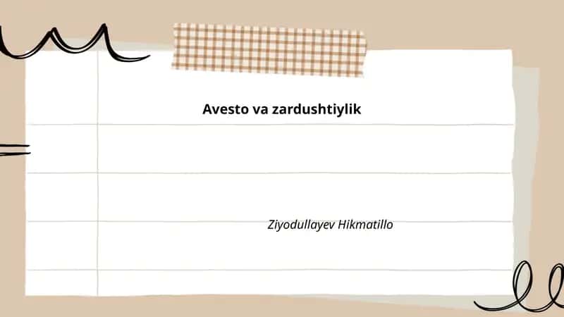 Avesto va zardushtiylik 1
