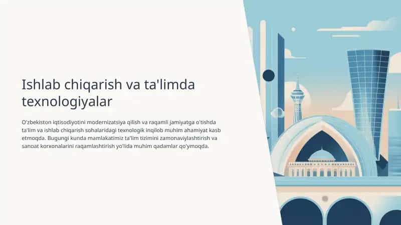 Ishlab chiqarish va ta'limda texnologiyalar 1