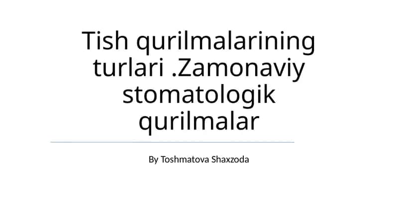Zamonaviy stomatologik kreslolar 1