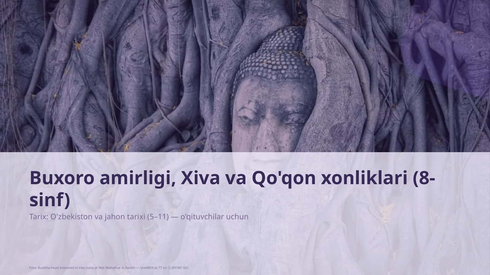 Buxoro amirligi, Xiva va Qo'qon xonliklari (8-sinf) 1