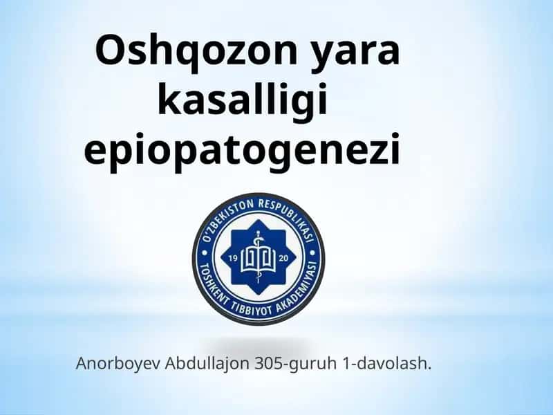 Oshqozonyarakasalligiepiopatogenezi 1