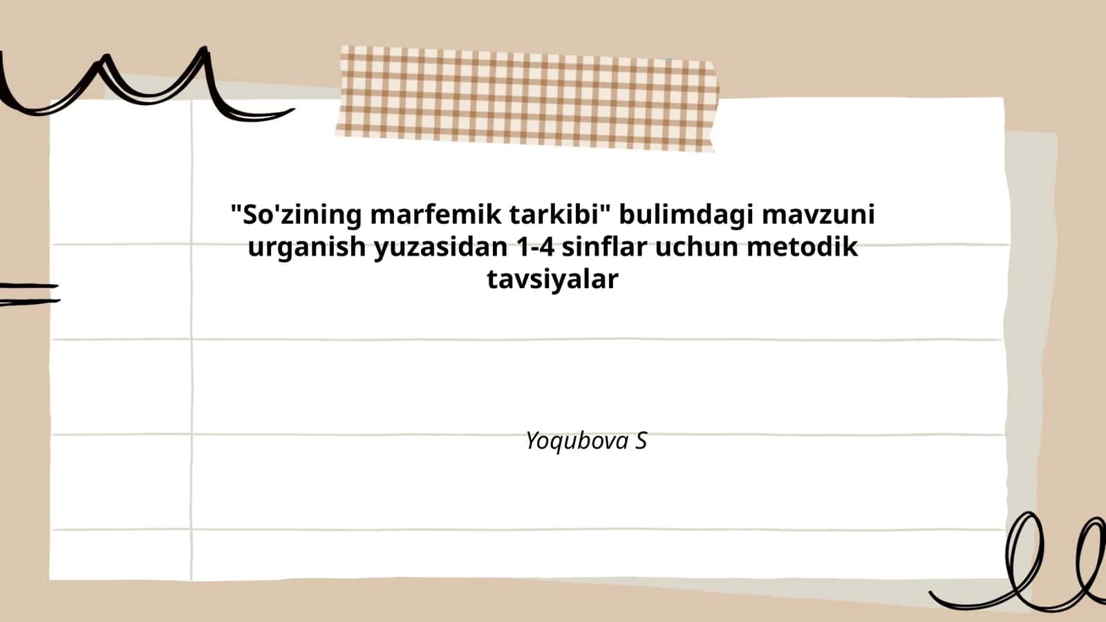 So'zining marfemik tarkibi 1