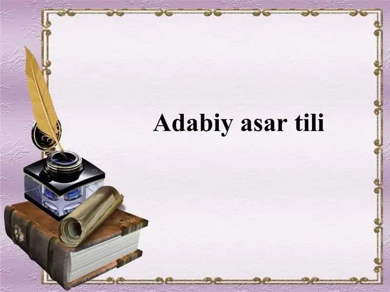 Adabiy asar tili 1