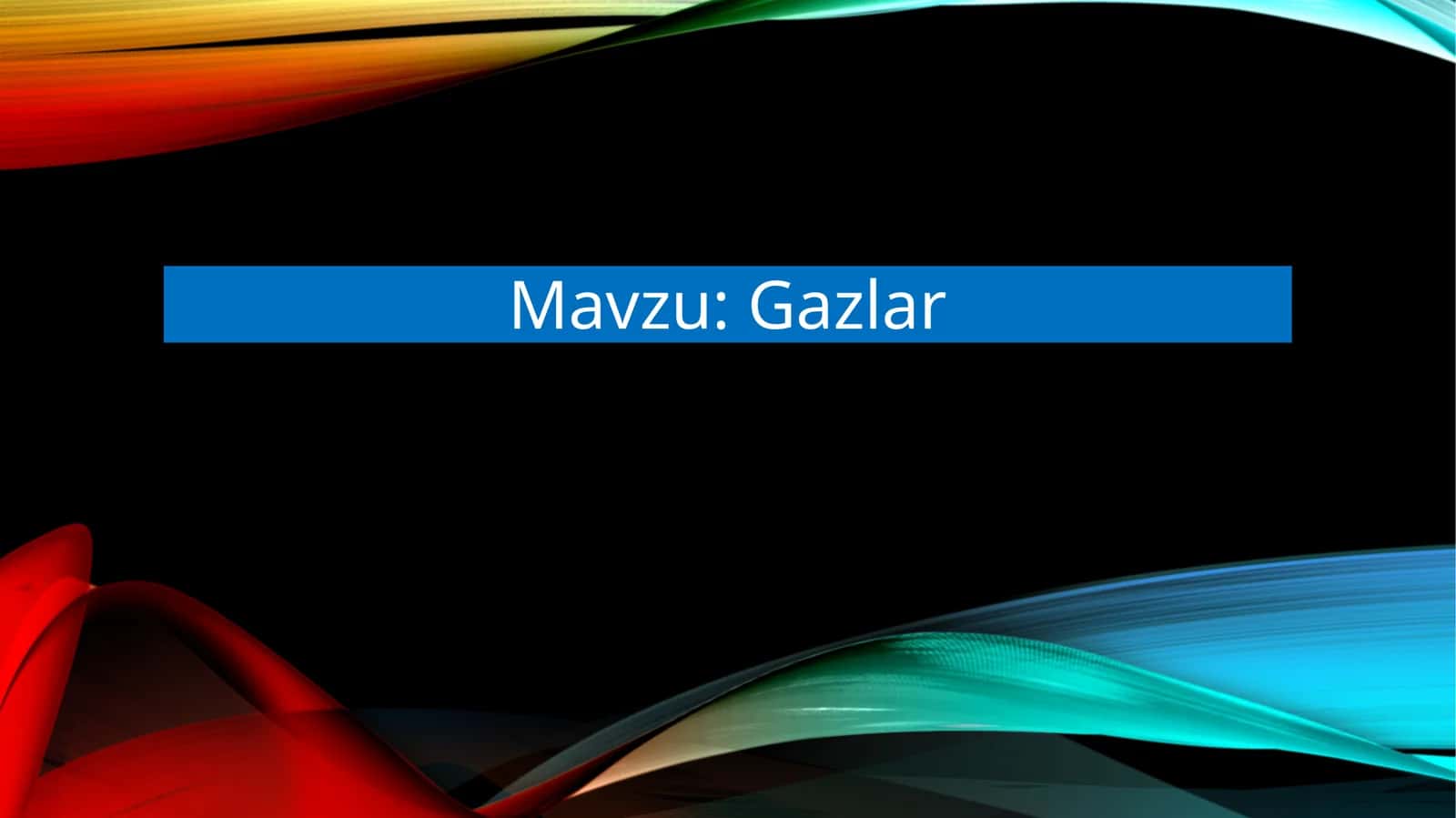 Gazlar 1