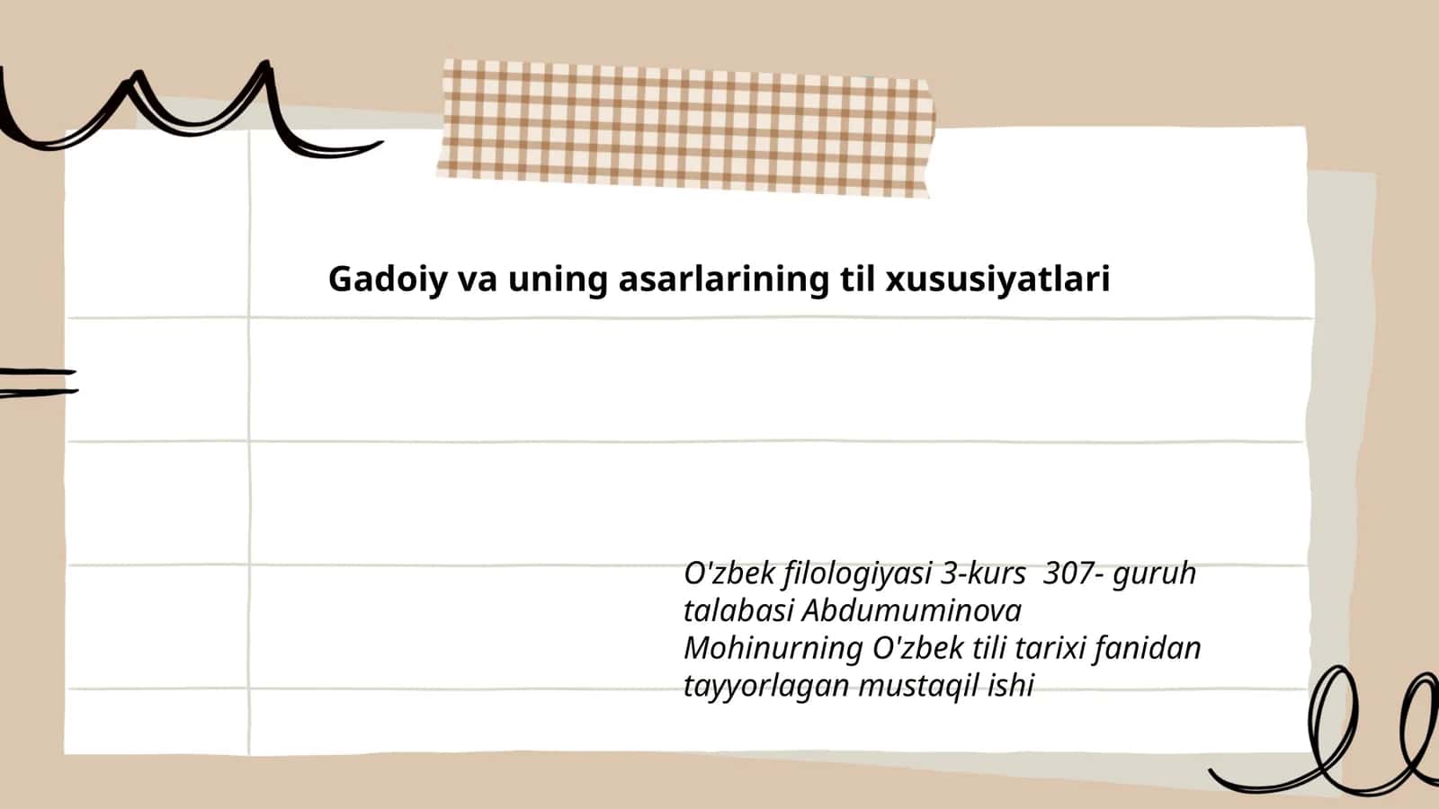 Gadoiy va uning asarlarining til xususiyatlari 1