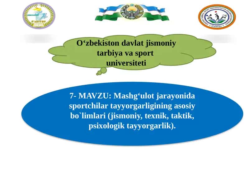 Sport tayyorgarligi 1