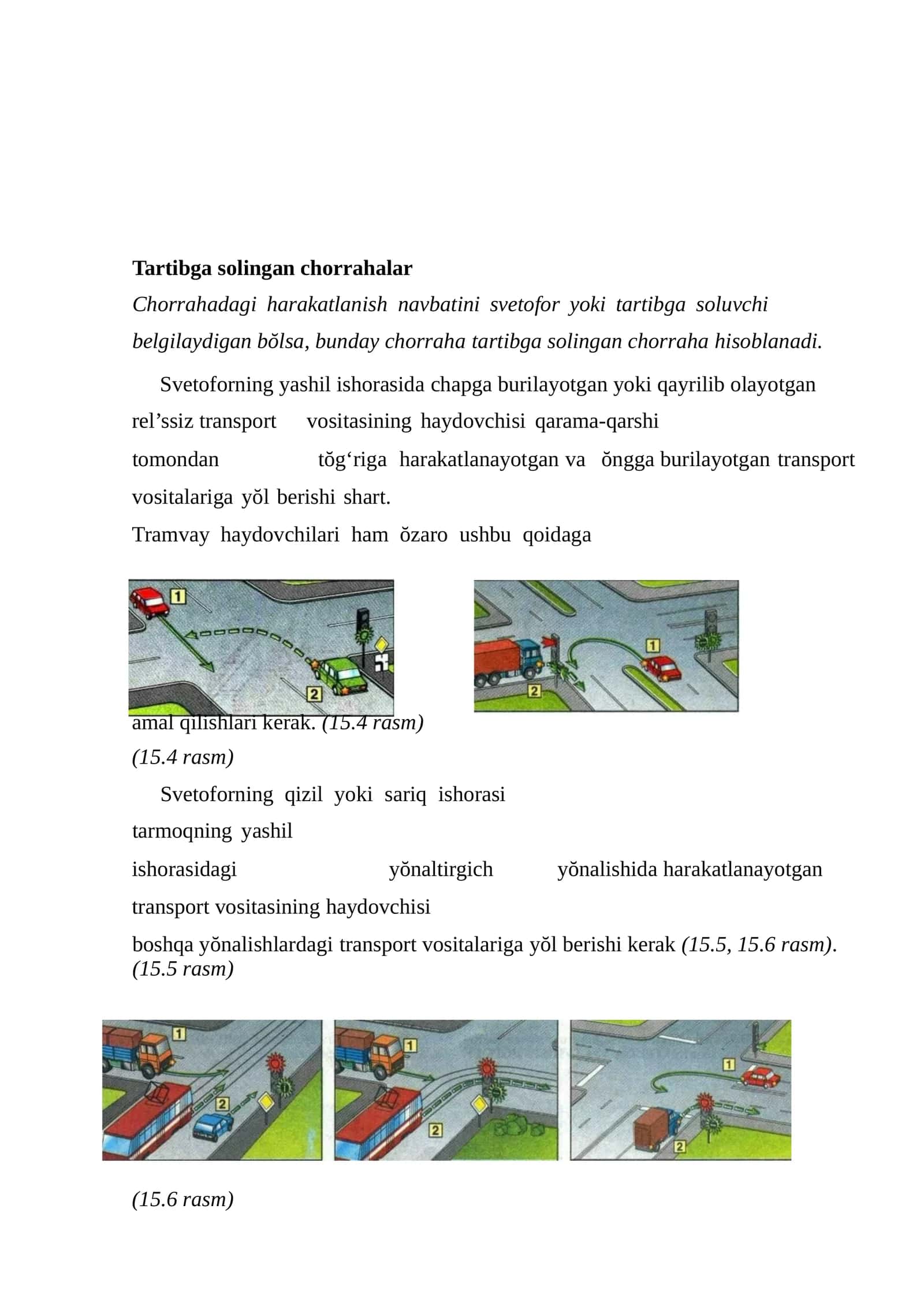 Tartibga solingan chorrahalar 1