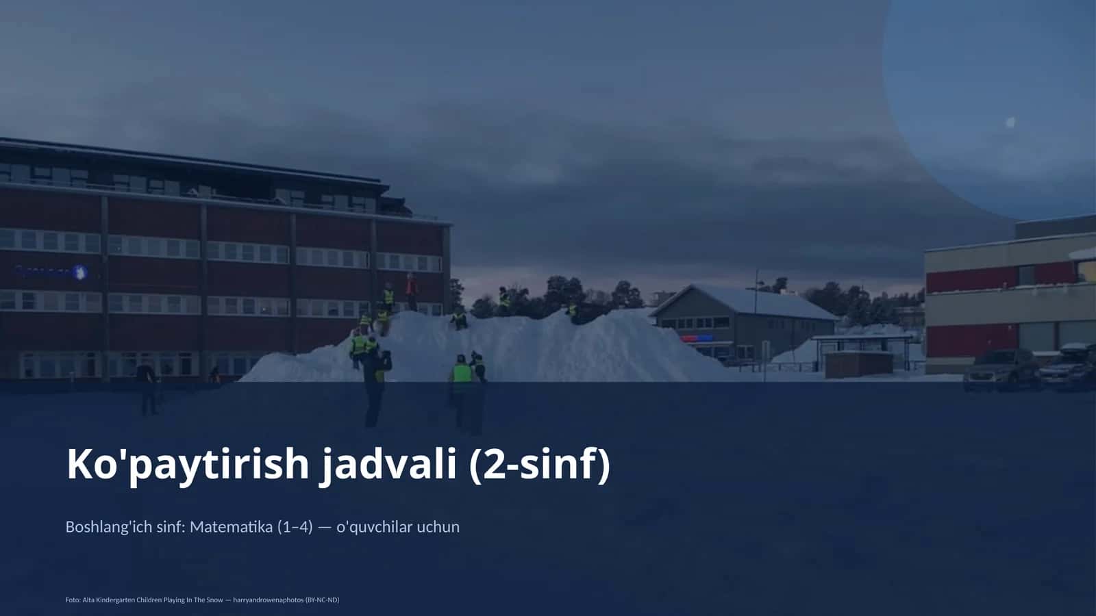 Ko'paytirish jadvali (2-sinf) 1