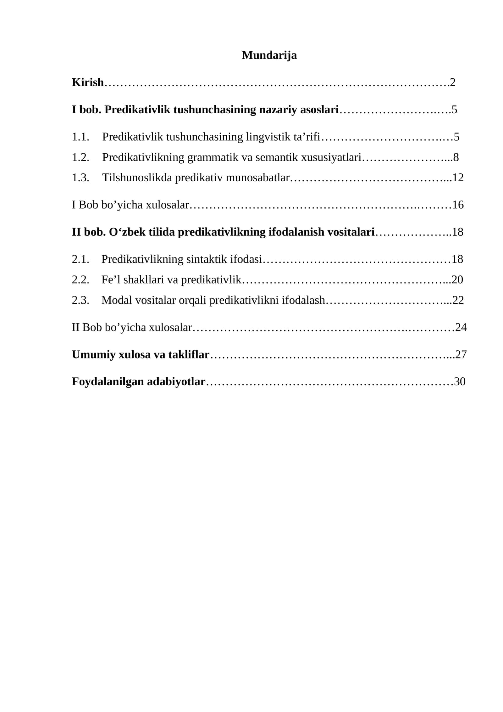 Predikativlik tushunchasining nazariy asoslari 1