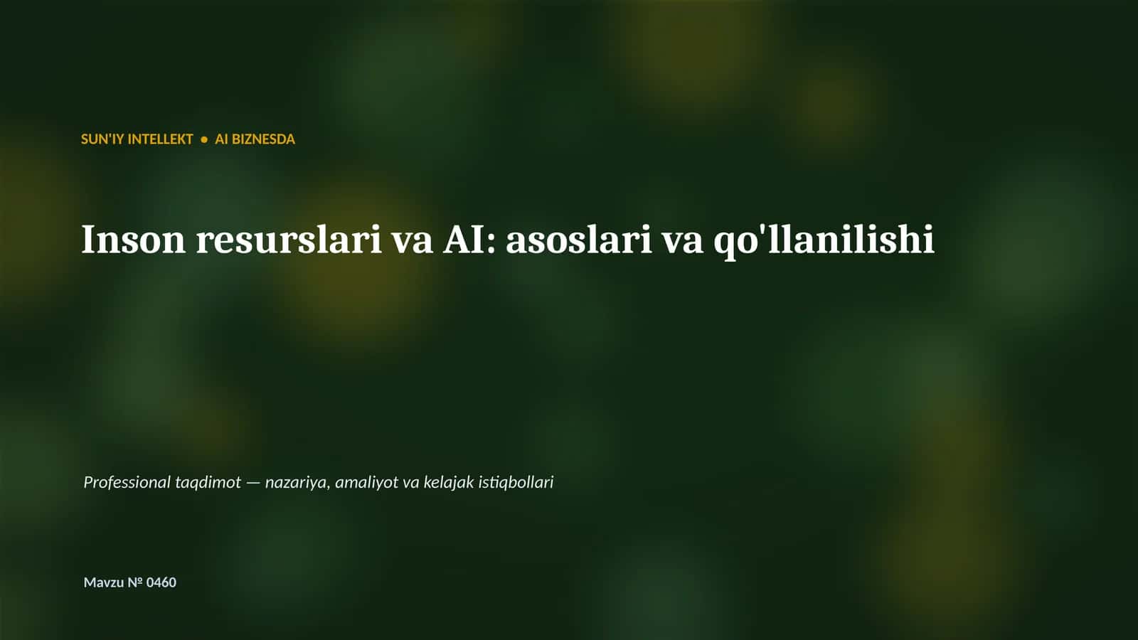 SUN'IY INTELLEKT VA BIZNES 1