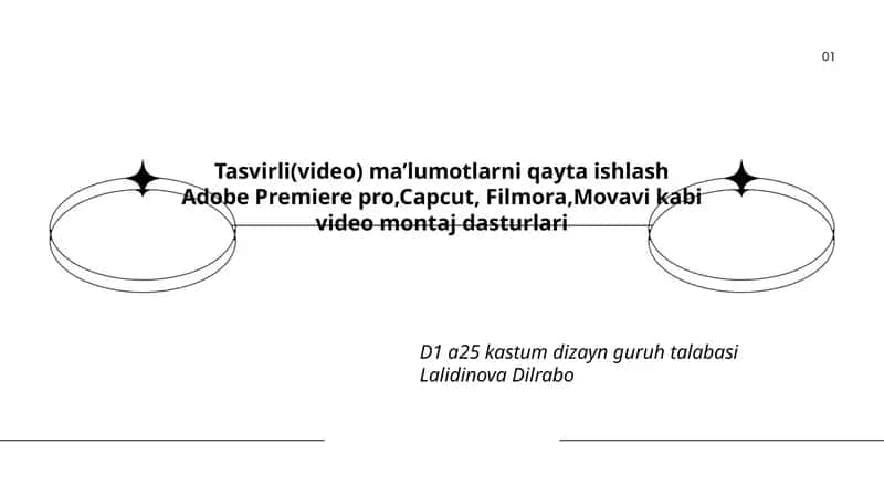 Tasvirli(video) ma’lumotlarni qayta ishlash 1