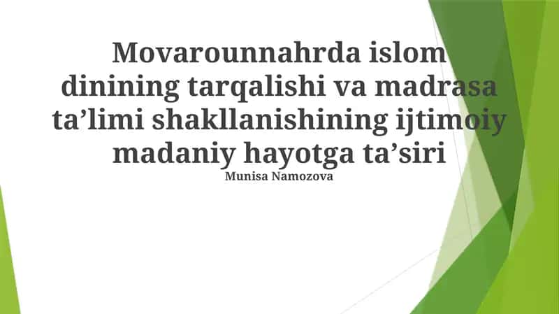 Madrasa Ta'limi Merosı 1