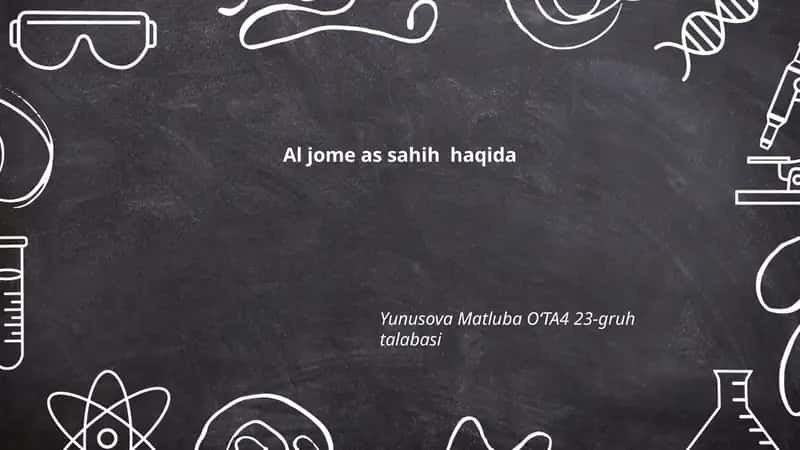 Al Jome As Sahih 1