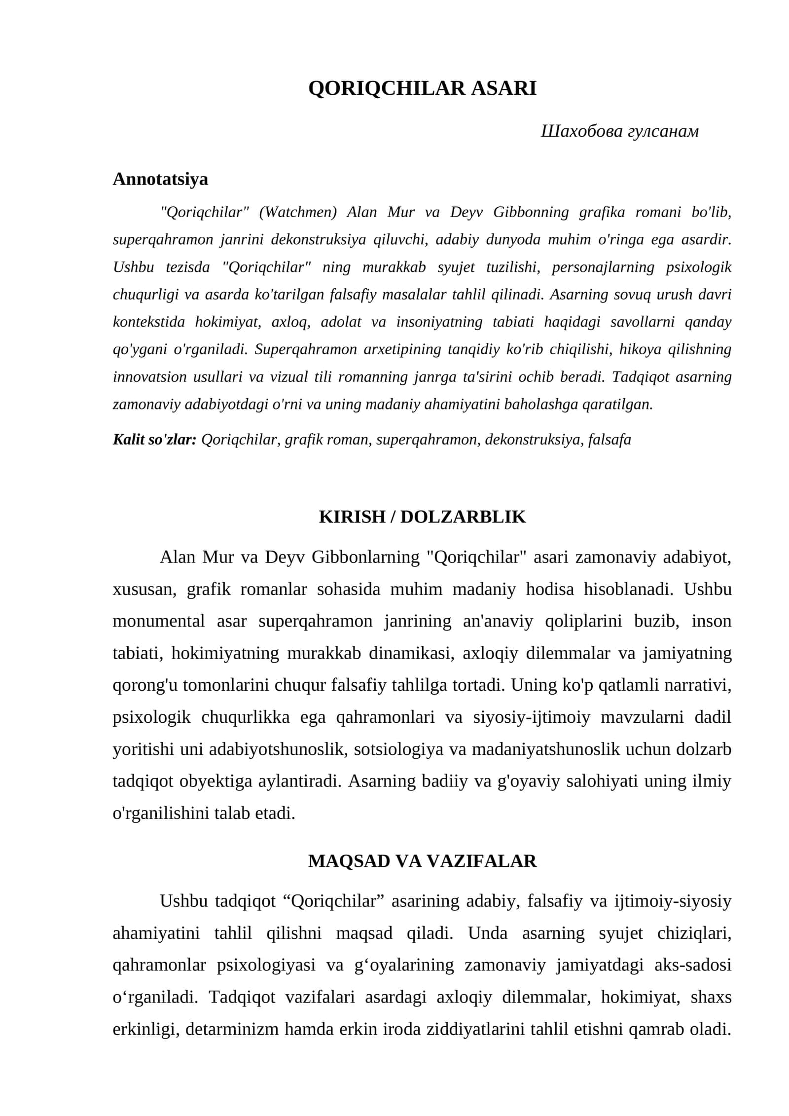 QORIQCHILAR ASARI 1