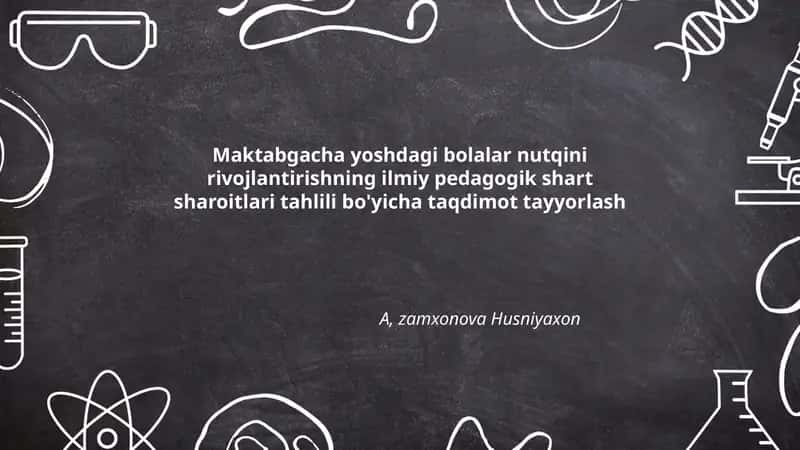 Nutq rivojlanishining nazariy-pedagogik asoslari 1
