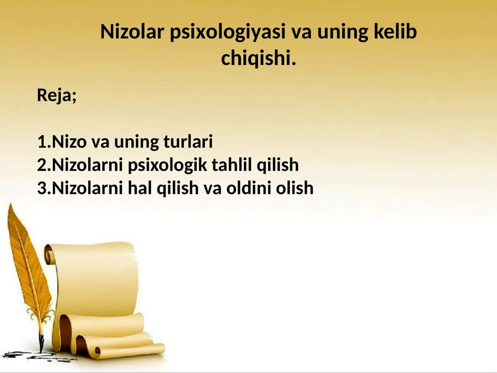 Nizolar Psixologiyasi 1