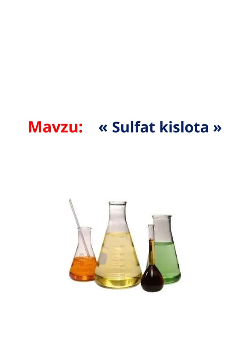Sulfat kislota 1