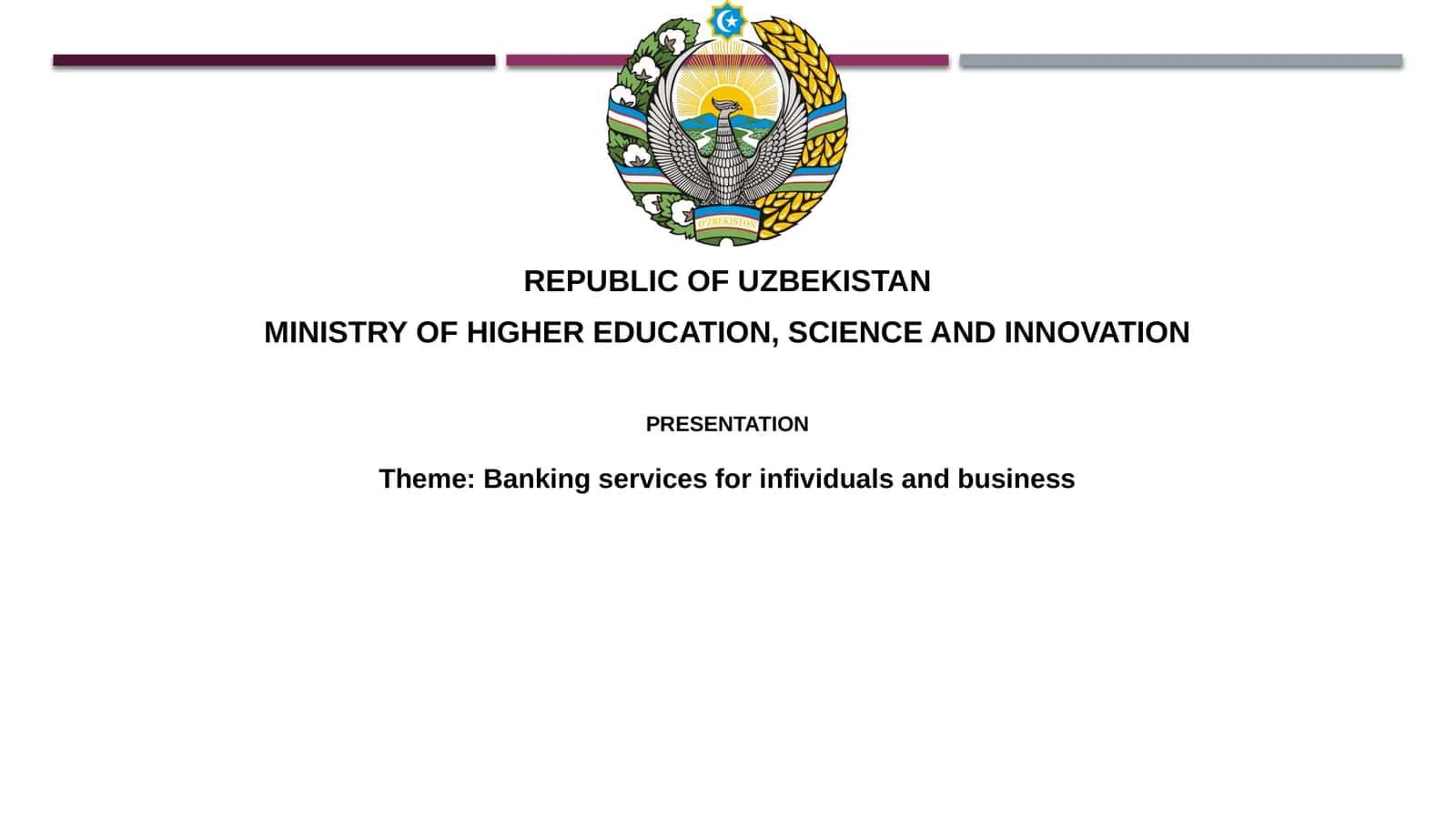 Presentation on Banking Services 1