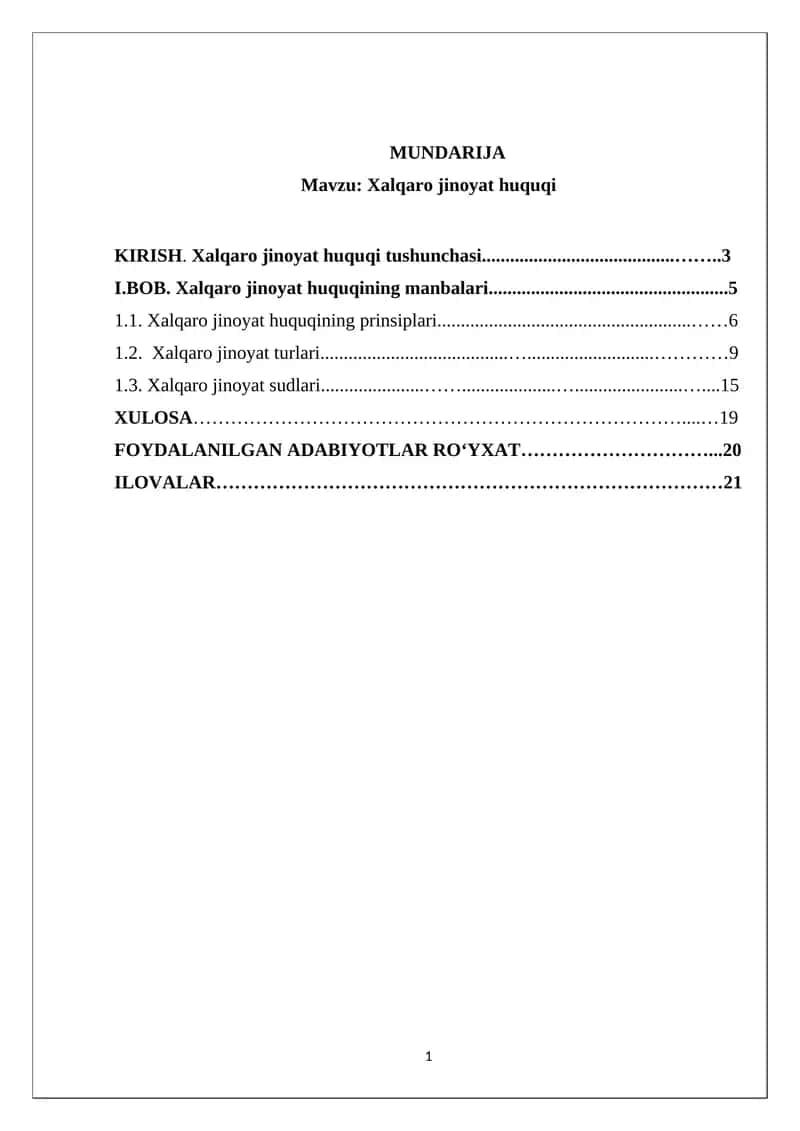 Xalqaro jinoyat huquqi 1