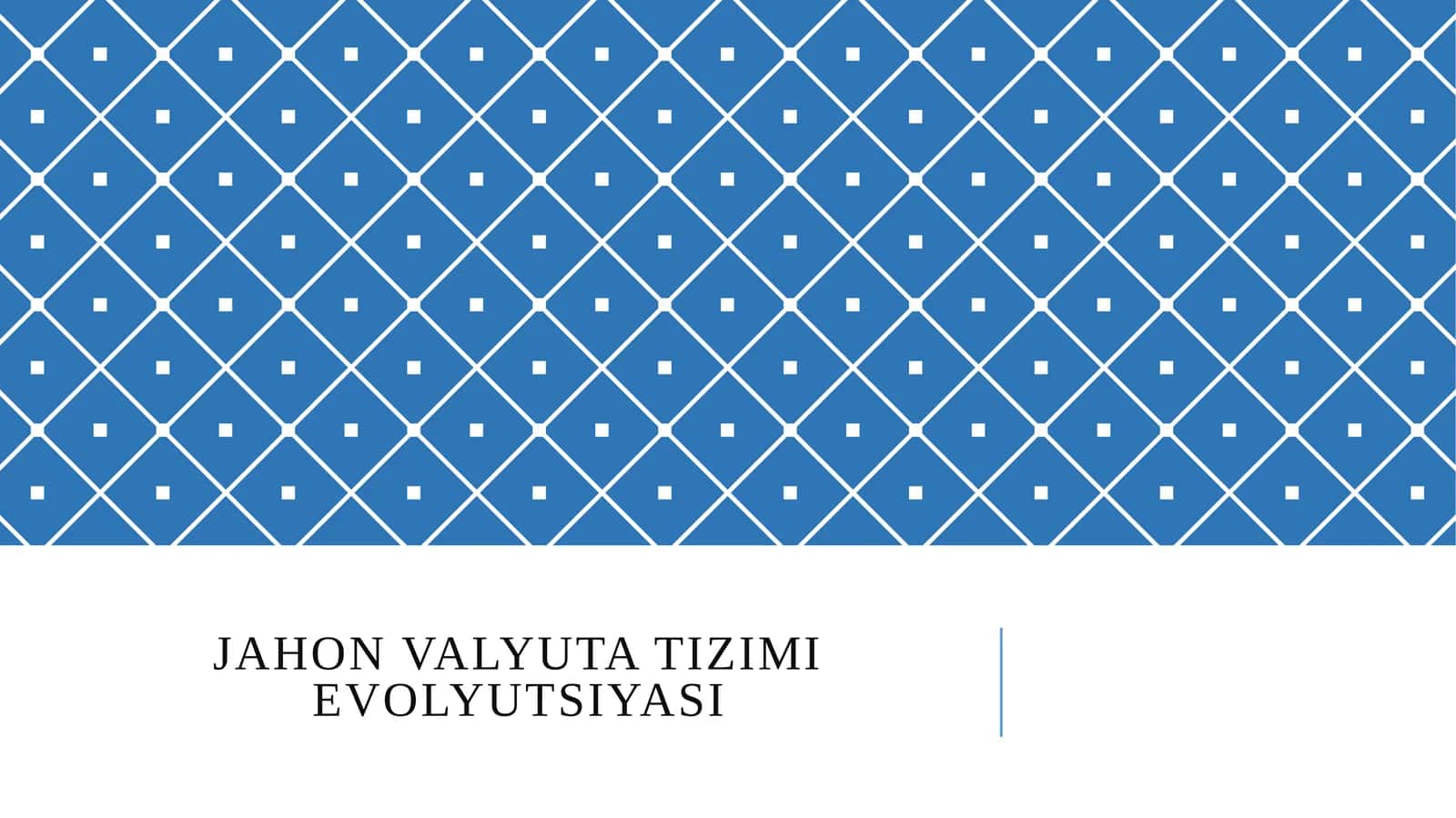 Jahon valyuta tizimi evolyutsiyasi 1