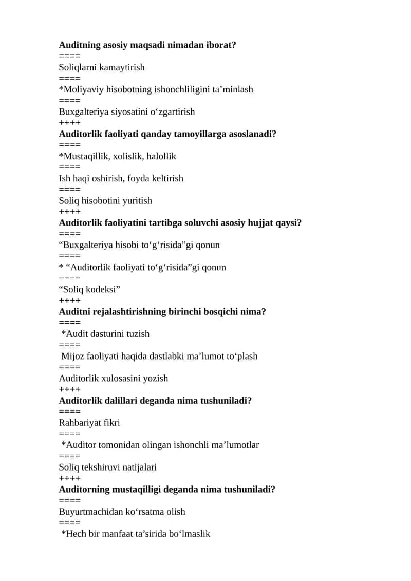 Auditorlik faoliyati 1