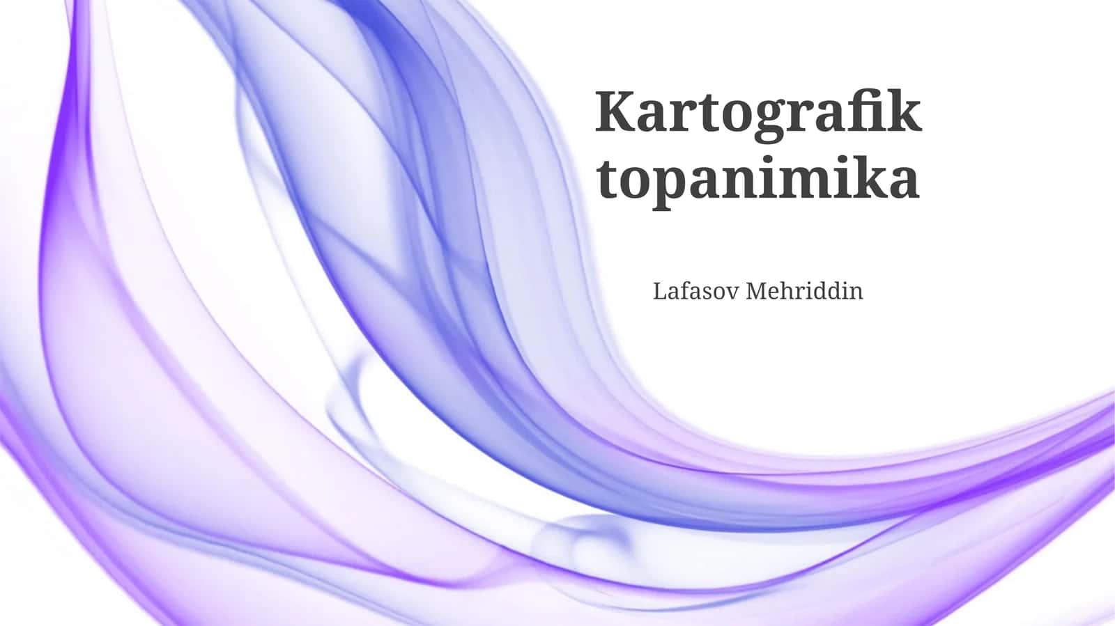 Kartografik topanimika 1