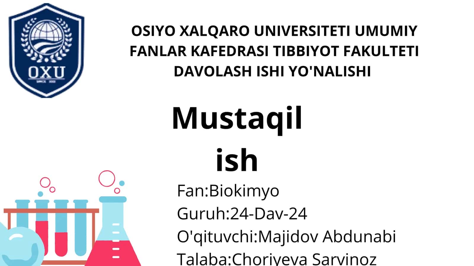 Geteropolisaxaridlarni ontogenez va kasalliklarda o'zgarishni 1